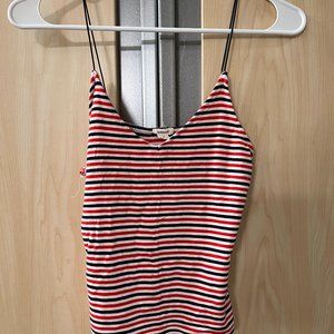 Red, White, and Blue Striped Tank-Top - Garage